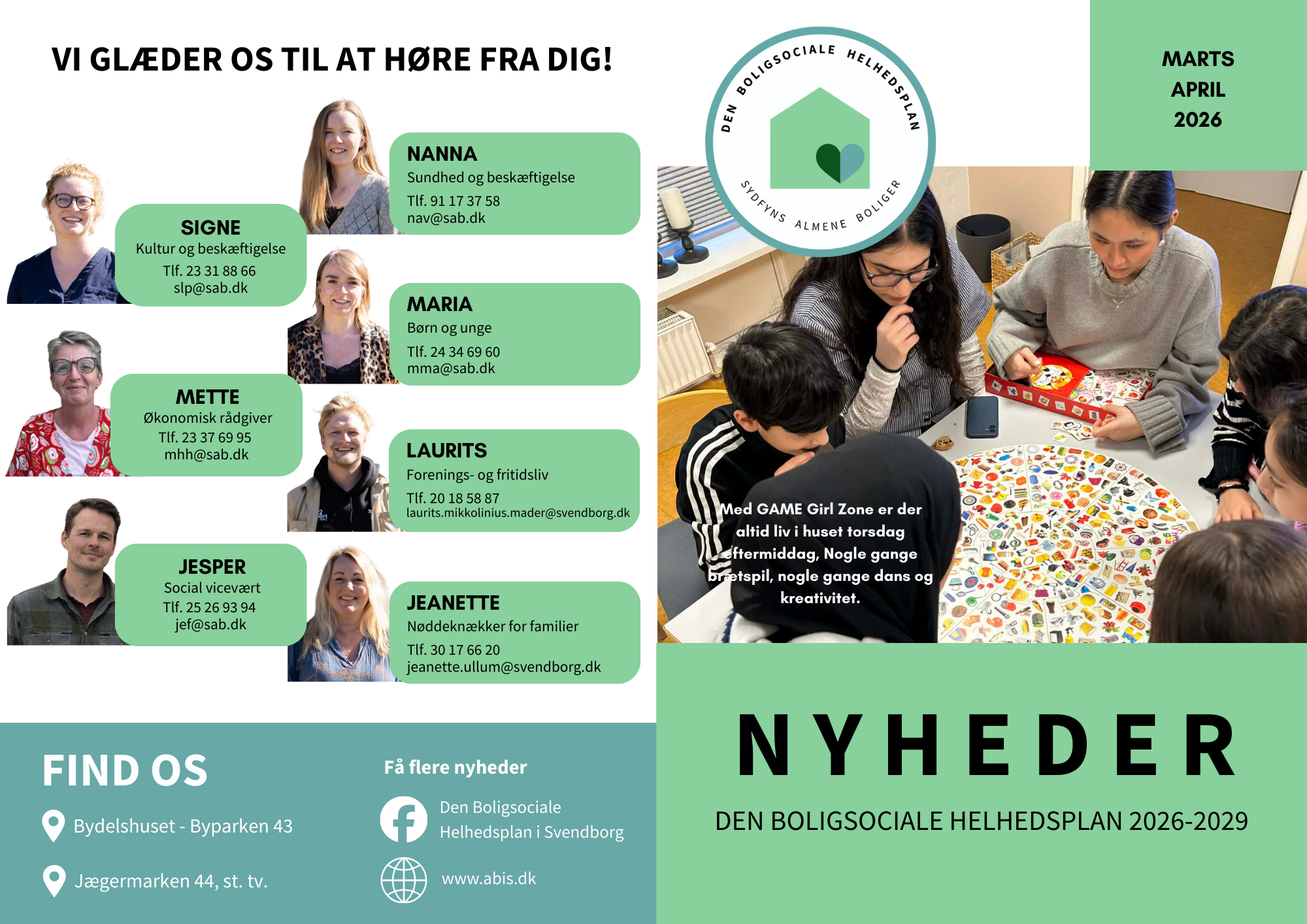 Nyhedsbrev marts/april